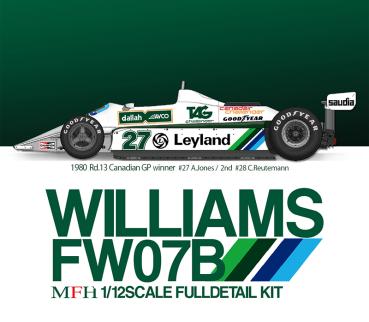 1/12 Williams FW07B 1980 Rd.13 Canadian GP